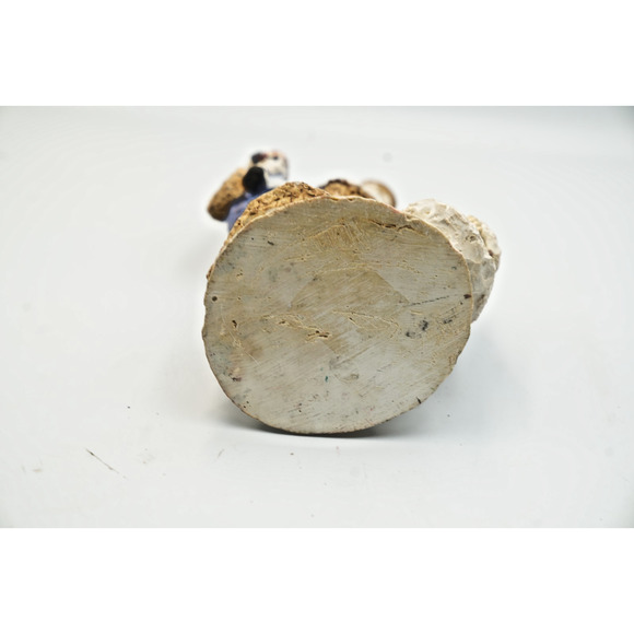 Vintage Santa Figurine w/ Child & Toy Bag – Blue Robe – 10" Tall Holiday Decor - Picture 7 of 7